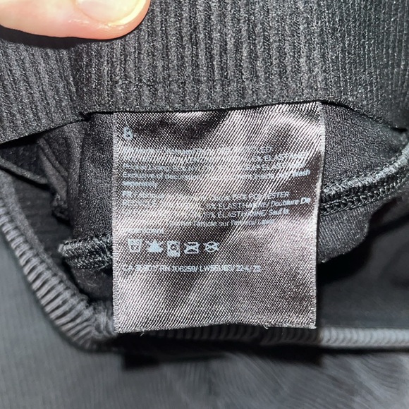 Lululemon Brushed Softstreme Ribbed Zip Flared Pant 32.5 in Graphite Grey. - Picture 7 of 16